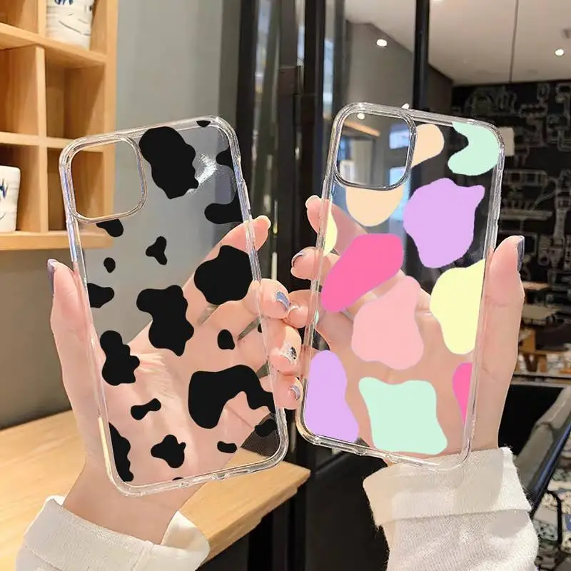 Cow color Print fashion Pattern texture Phone Case Transparent for iPhone 6 7 8 11 12 s mini pro X XS XR MAX Plus SE cover funda
Cow color Print fashion Pattern texture Phone Case Transparent for iPhone 6 7 8 11 12 s mini pro X XS XR MAX Plus SE cover funda