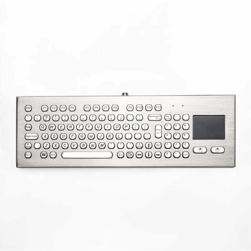 93 Keys Waterproof Desktop Metal Industrial Keyboard With Touchpad and Numeric Keypad
93 Keys Waterproof Desktop Metal Industrial Keyboard With Touchpad and Numeric Keypad