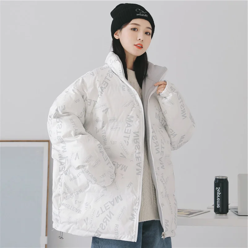 Bread Korean cotton padded jacket 2020 cotton padded jacket loose over print women's new clothes for students
Bread Korean cotton padded jacket 2020 cotton padded jacket loose over print women's new clothes for students