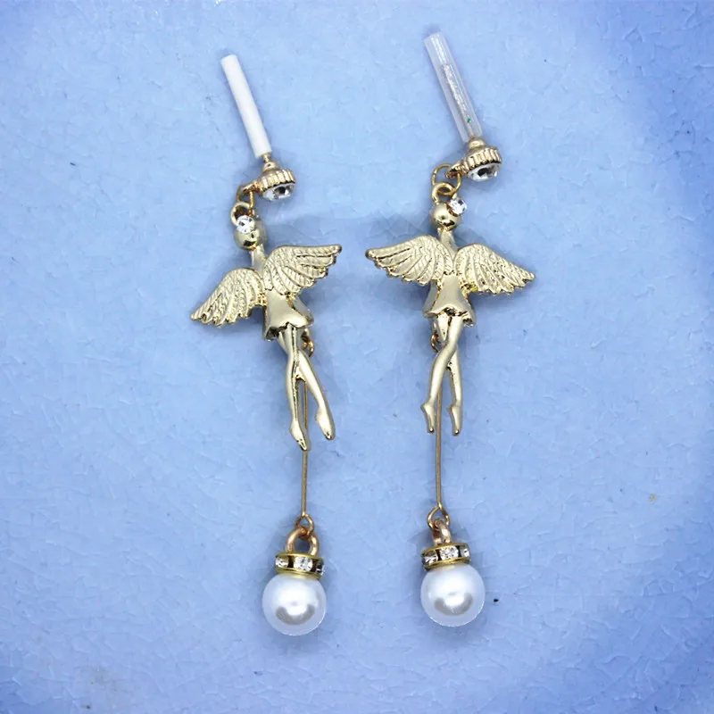 1 пара шикарных милых длинных висячих сережек с жемчугом ангела, противоаллергенные золотые для ушей, модные серьги высокого качества
1 пара шикарных милых длинных висячих сережек с жемчугом ангела, противоаллергенные золотые для ушей, модные серьги высокого качества