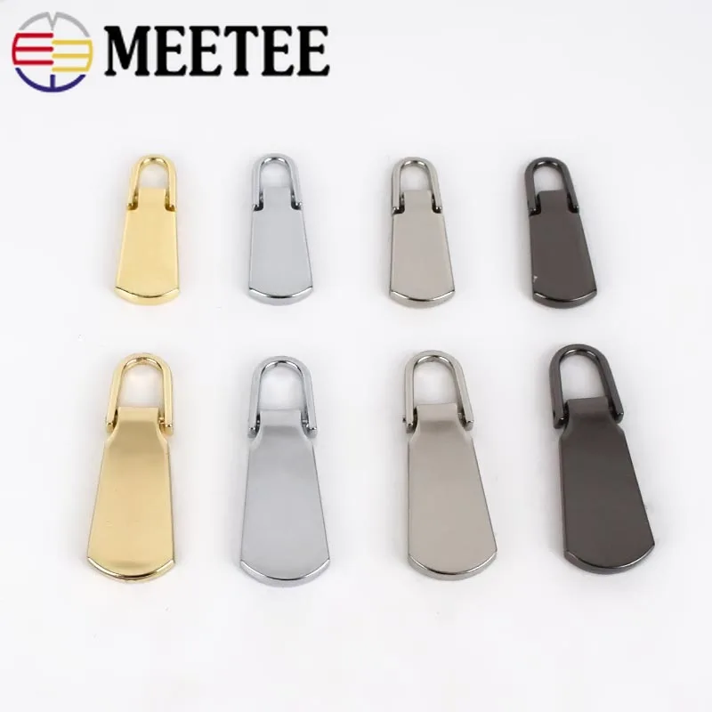 

Meetee 5Pcs Detachable 5# Metal Zipper Pullers For Zippers Sliders Head Repair Kits Zip Pull Tab DIY Sewing Accessories ZT101