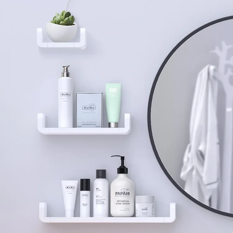 Bathroom Shelf Storage Organizer Waterproof Wall Shelves White Plastic Storage Shelf Rack Accessories for Bathroom Organizer
Bathroom Shelf Storage Organizer Waterproof Wall Shelves White Plastic Storage Shelf Rack Accessories for Bathroom Organizer