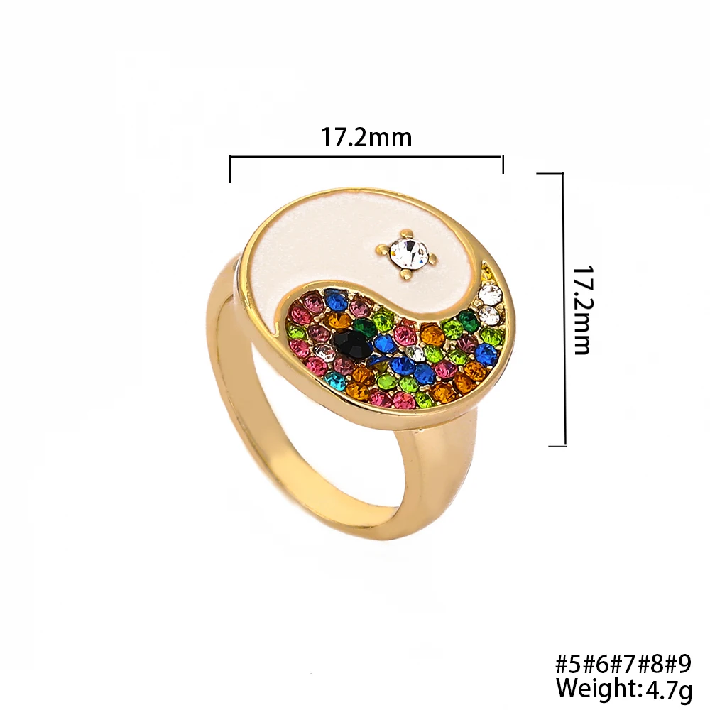 New Arrive Eight Trigram Rings Luxury Rainbow cz Ring Engagment&Wedding Band Gold Color cz Women Finger Jewelry
New Arrive Eight Trigram Rings Luxury Rainbow cz Ring Engagment&Wedding Band Gold Color cz Women Finger Jewelry