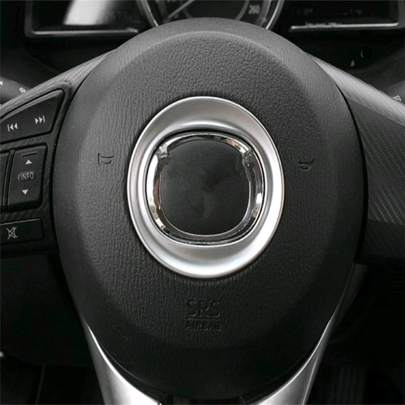 WELKINRY car auto cover styling For MAZDA CX-5 2012 2013 2014 2015 2016 ABS chrome steering wheel logo brand trademark ring trim
WELKINRY car auto cover styling For MAZDA CX-5 2012 2013 2014 2015 2016 ABS chrome steering wheel logo brand trademark ring trim