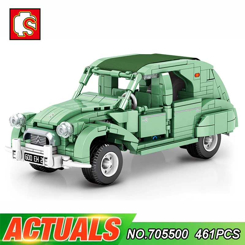 SEMBO 705500 High-tech French Citroen 2CV Car Model Classic Car Assembled Building Blocks Bricks Children's Toys Birthday Gift
SEMBO 705500 High-tech French Citroen 2CV Car Model Classic Car Assembled Building Blocks Bricks Children's Toys Birthday Gift