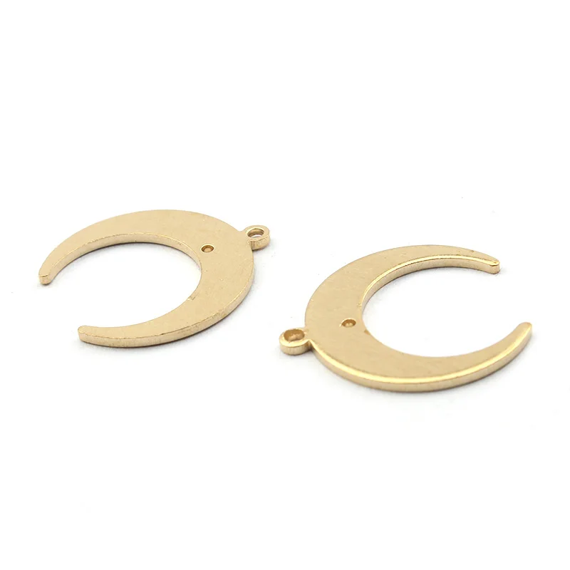 20pcs Raw Brass Moon Crescent Charms Connector Pendant For DIY Earrings Neckalce Jewelry Making 18*19mm
20pcs Raw Brass Moon Crescent Charms Connector Pendant For DIY Earrings Neckalce Jewelry Making 18*19mm