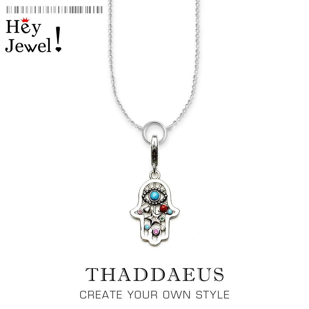 Charm Necklace Hand of Fatima,2020 Summer Brand Bohemia Fashion Jewelry Europe 925 Sterling Silver Bijoux Gift For Women Men
Charm Necklace Hand of Fatima,2020 Summer Brand Bohemia Fashion Jewelry Europe 925 Sterling Silver Bijoux Gift For Women Men