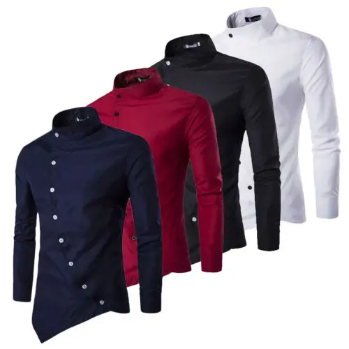 Mens Long Sleeve Slim Fit Dress Shirt Formal Business Wedding Work Shirts Fashion Solid T-Shirt Casual Button Up Top Tee Clothes
Mens Long Sleeve Slim Fit Dress Shirt Formal Business Wedding Work Shirts Fashion Solid T-Shirt Casual Button Up Top Tee Clothes