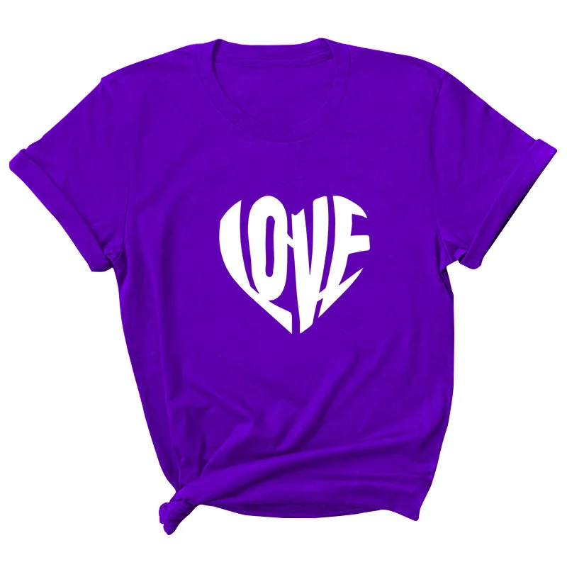 LOVE Print Women T Shirt Short Sleeve ONeck Loose Women Tshirt Ladies Tee Shirt Tops Clothes Camisetas Mujer
LOVE Print Women T Shirt Short Sleeve ONeck Loose Women Tshirt Ladies Tee Shirt Tops Clothes Camisetas Mujer
