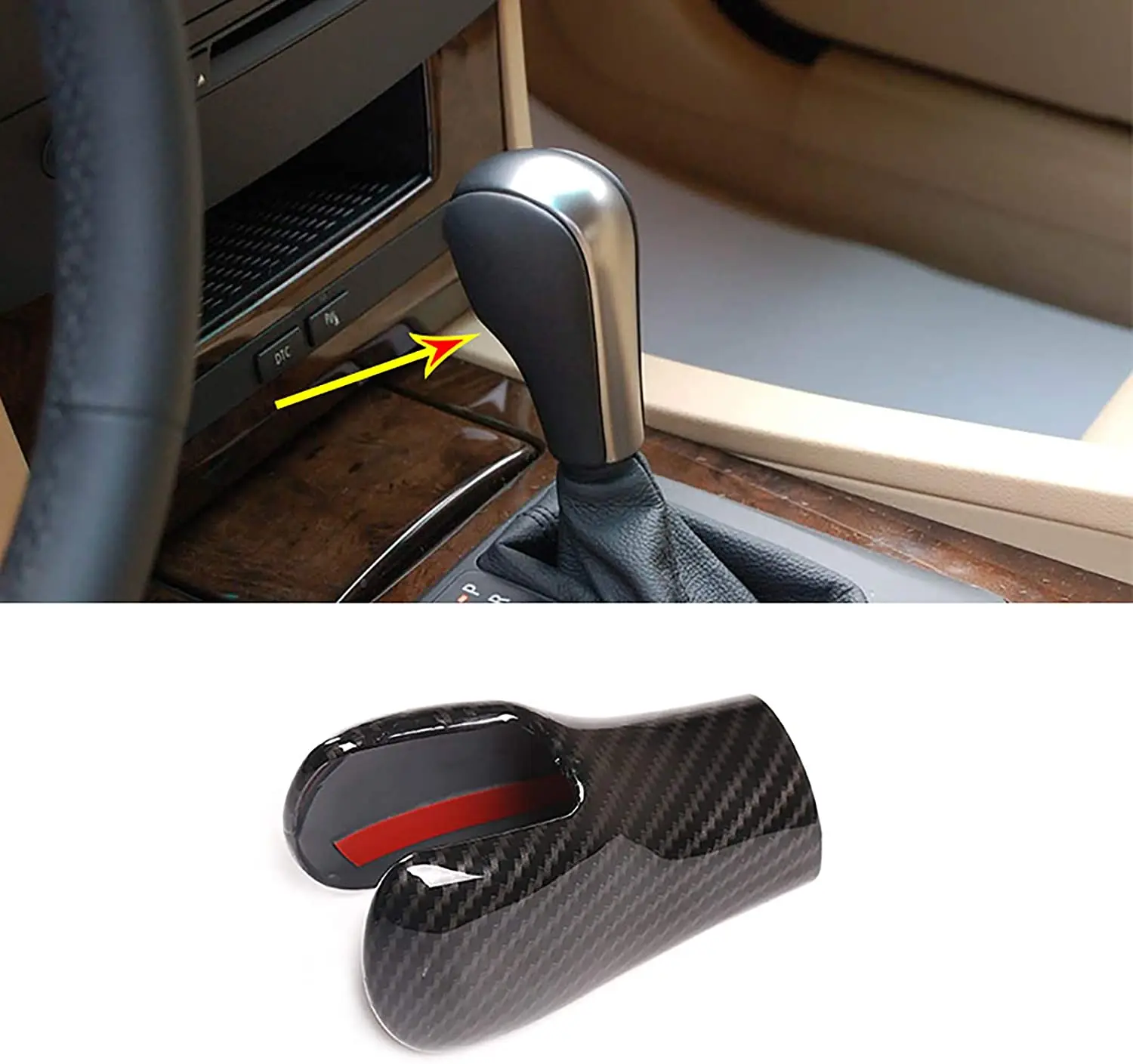 Carbon Fiber Style Gear Shift Head Knob Cover for BMW 5 Series E60 2004-2007 Car Accessory
Carbon Fiber Style Gear Shift Head Knob Cover for BMW 5 Series E60 2004-2007 Car Accessory