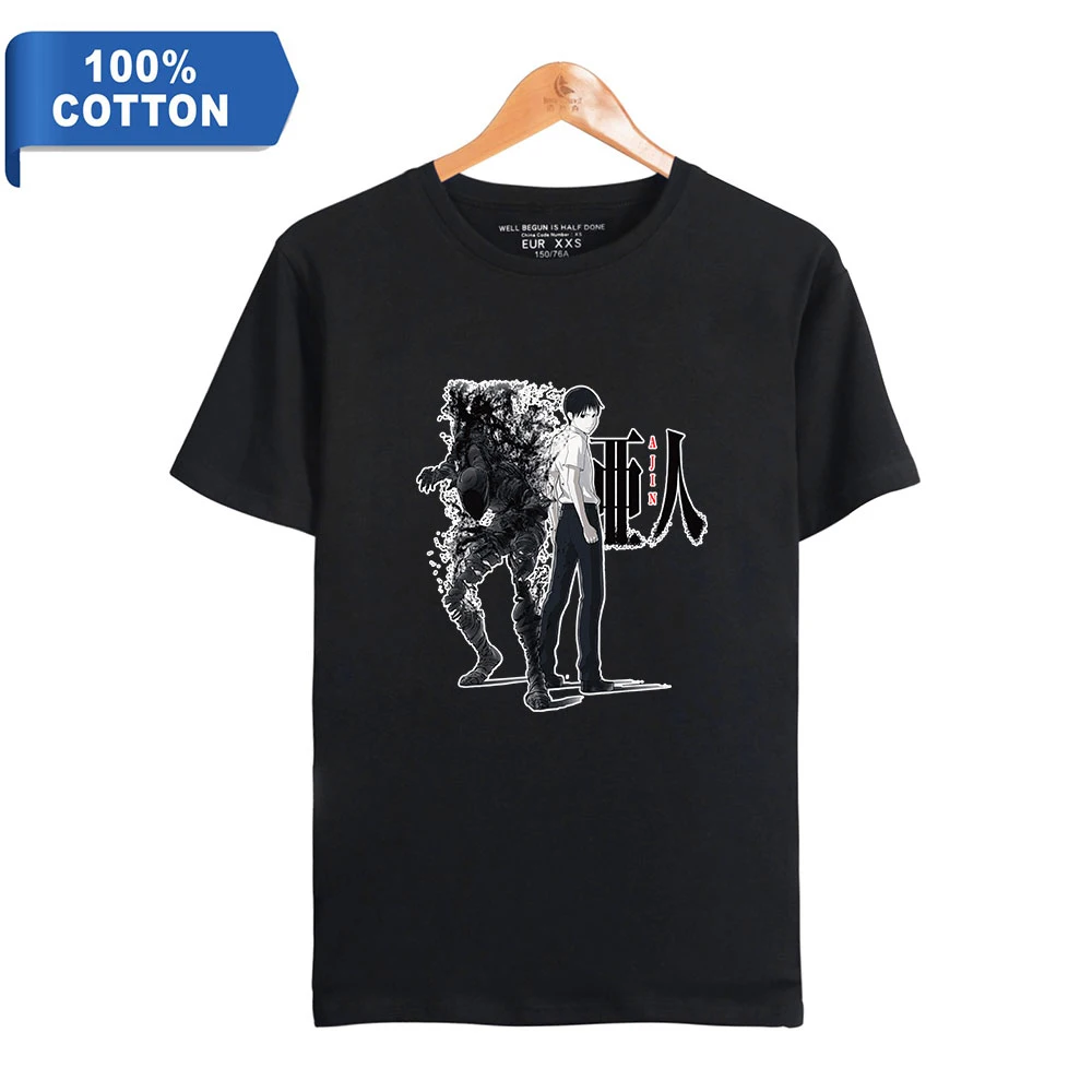 2021 Japan Anime Ajin Demi-HumanT shirt Short Sleeve 2D Print 100% Cotton Women/Men Clothes
2021 Japan Anime Ajin Demi-HumanT shirt Short Sleeve 2D Print 100% Cotton Women/Men Clothes