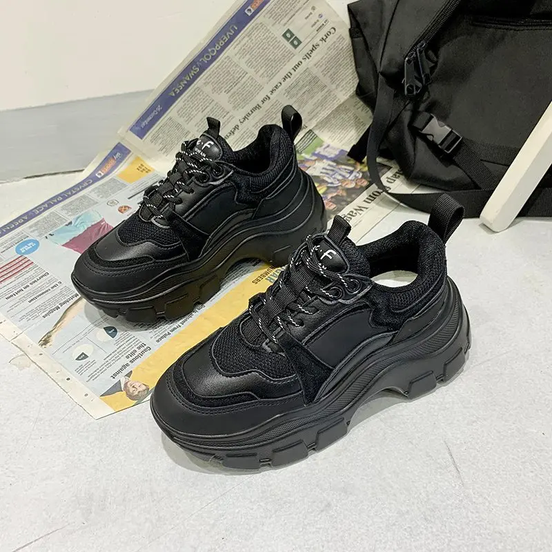 Women's Chunky Sneakers Thick Bottom Platform Vulcanize Shoes Fashion Breathable Casual Running Shoe for Woman Female 2021
Women's Chunky Sneakers Thick Bottom Platform Vulcanize Shoes Fashion Breathable Casual Running Shoe for Woman Female 2021