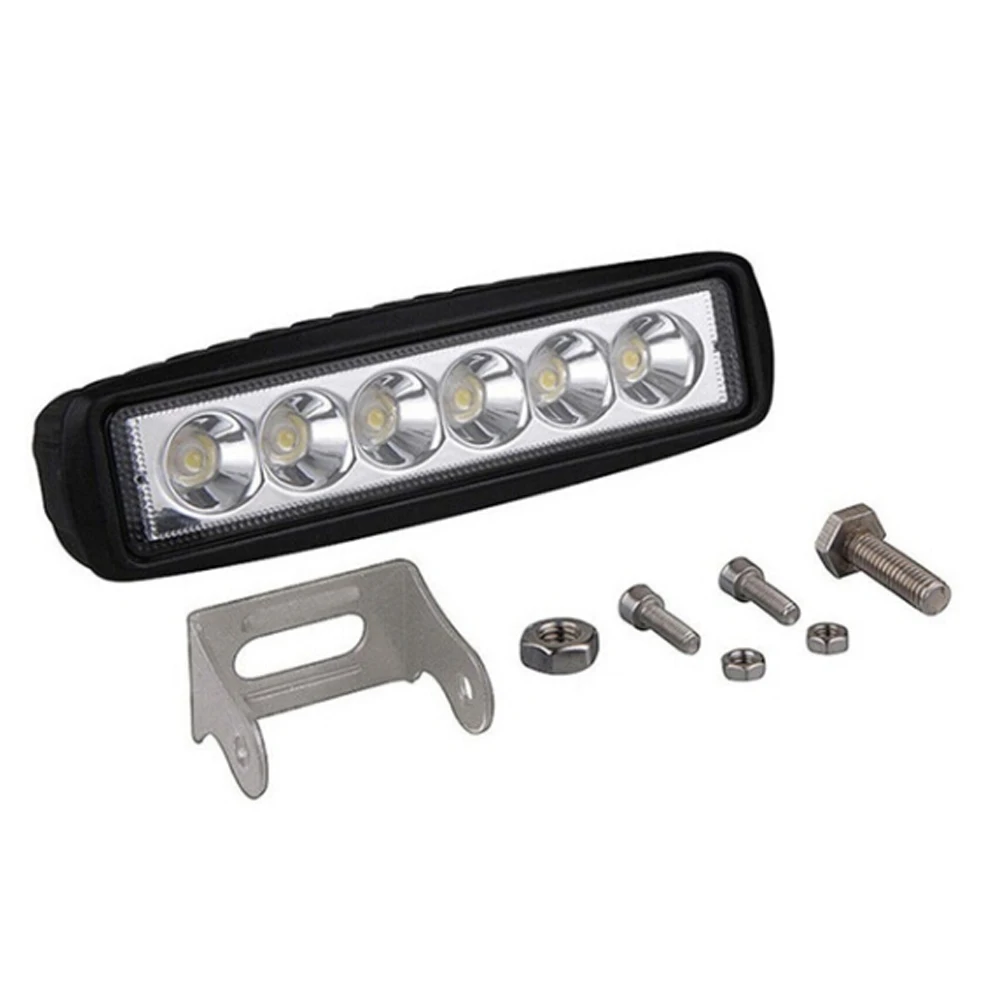 18W 6000K LED Work Light Bar Driving Lamp Fog Lights for Off-Road SUV Car Boat Truck Bestshop
18W 6000K LED Work Light Bar Driving Lamp Fog Lights for Off-Road SUV Car Boat Truck Bestshop