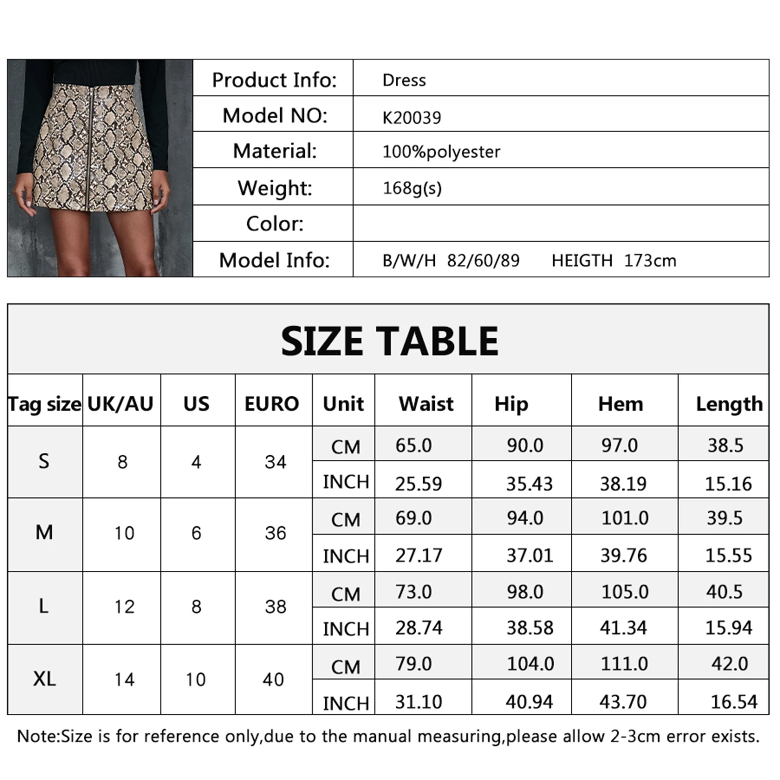 Women's Bodycon Mini Skirt Above Knee Casual High Waist Snakeskin Print Zipper Front Short Pencil Skirt 
Women's Bodycon Mini Skirt Above Knee Casual High Waist Snakeskin Print Zipper Front Short Pencil Skirt