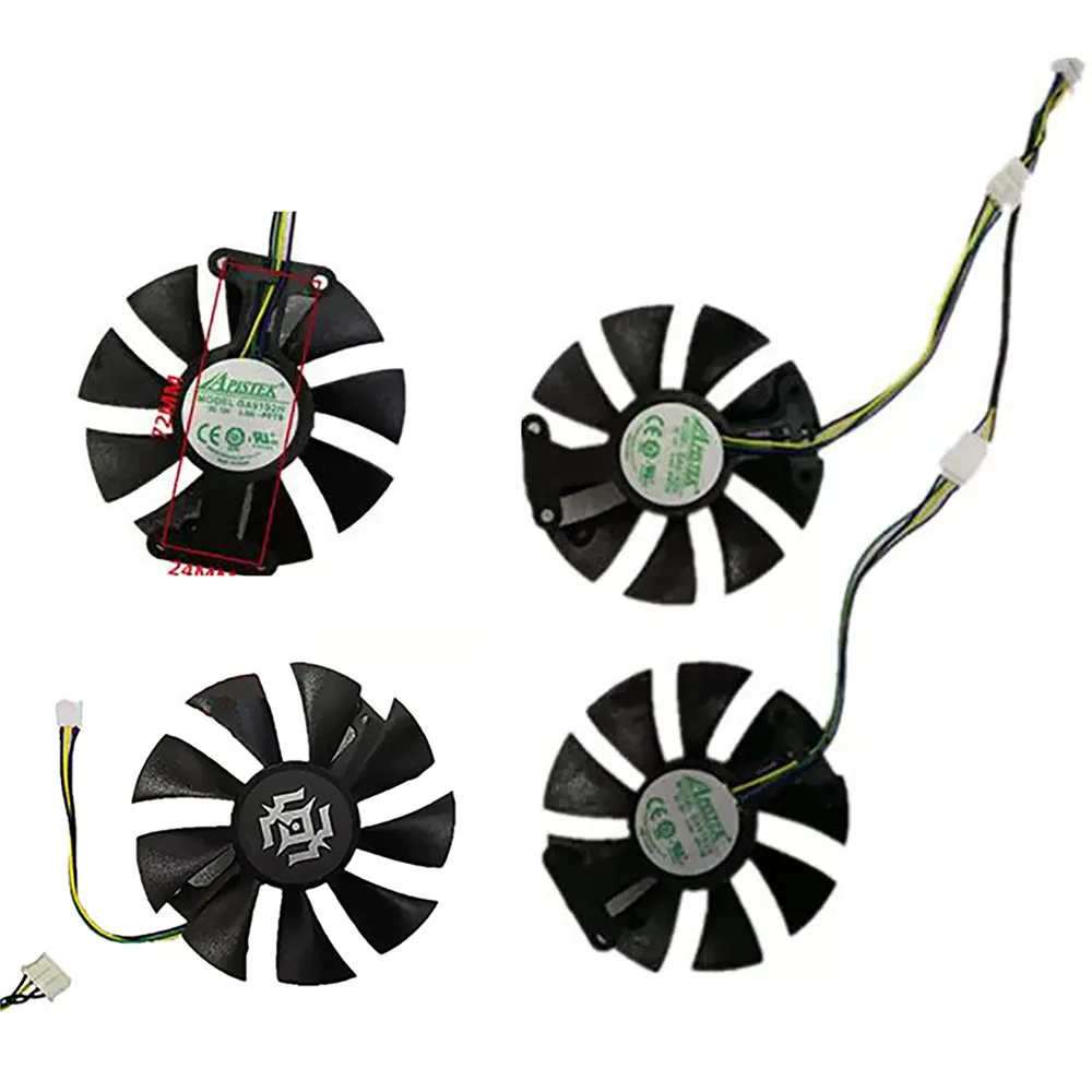 Graphics Card Cooling Fan 4Pin 12V 0.35A Cooler for Zotac GTX1050Ti GTX950 960 GTX1060 6G X Gaming OC Fan|Запасные части| |