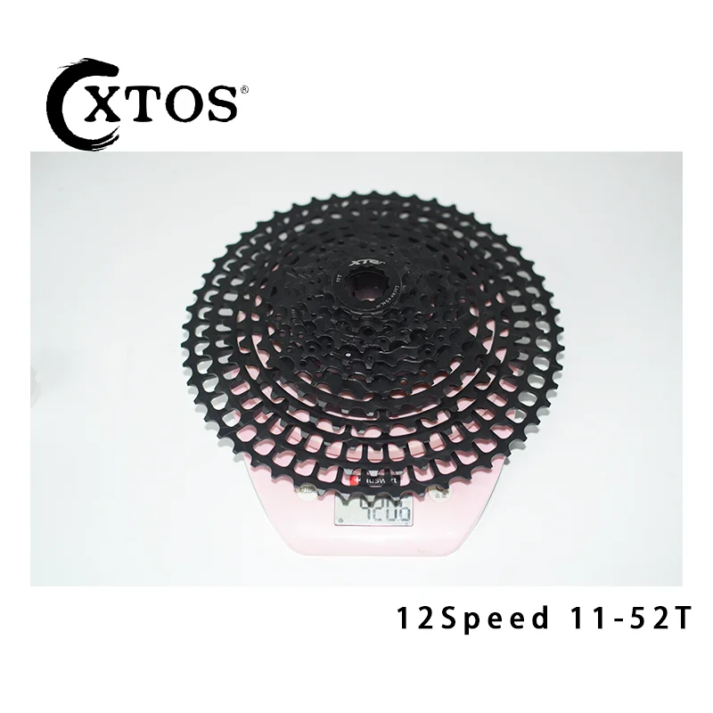 XTOS MTB 12Speed 11-52T SLR2 Cassette black Wide Ratio Ultralight CNC 12v Freewheel Mountain Bicycle Parts for HG Hub Body
XTOS MTB 12Speed 11-52T SLR2 Cassette black Wide Ratio Ultralight CNC 12v Freewheel Mountain Bicycle Parts for HG Hub Body