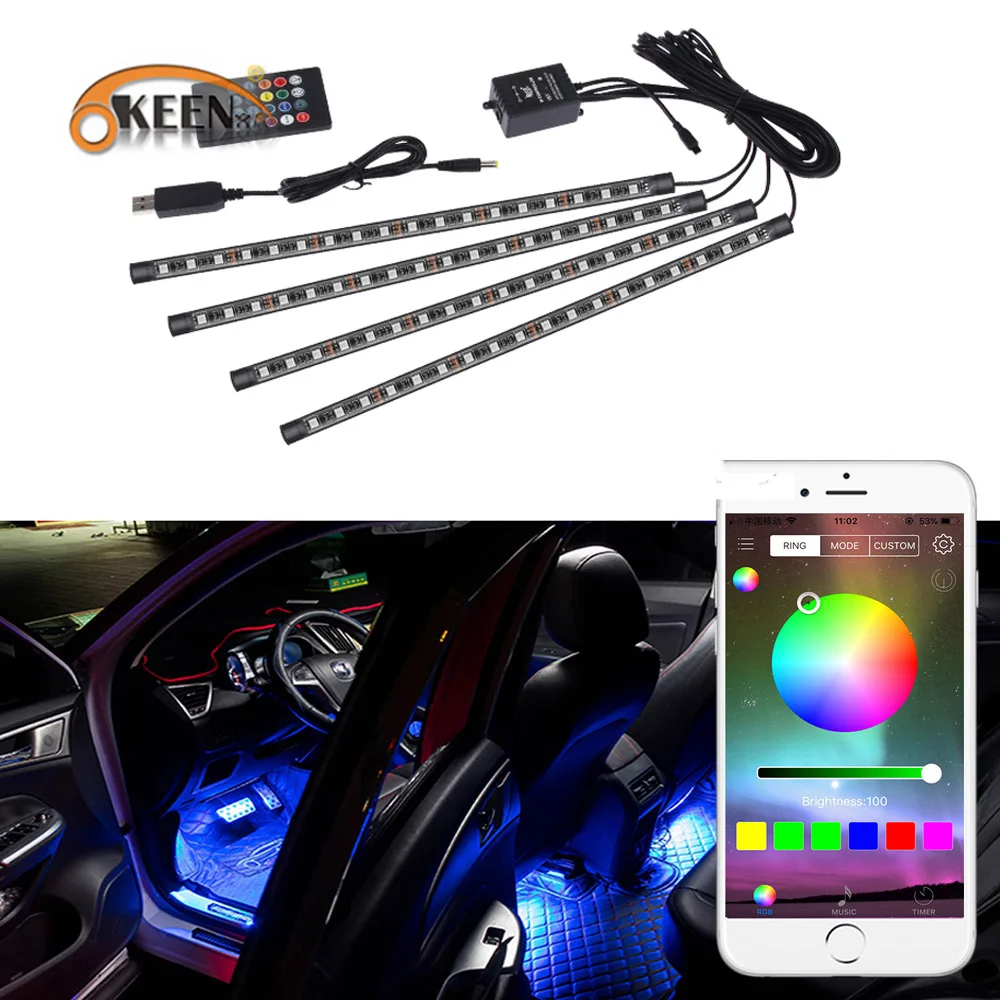 Floor Lamp LED Car RGB Interior Atmosphere Light Strip Dash Floor Foot Decorative Light Music Sound Control Multiple Lighting
Floor Lamp LED Car RGB Interior Atmosphere Light Strip Dash Floor Foot Decorative Light Music Sound Control Multiple Lighting
