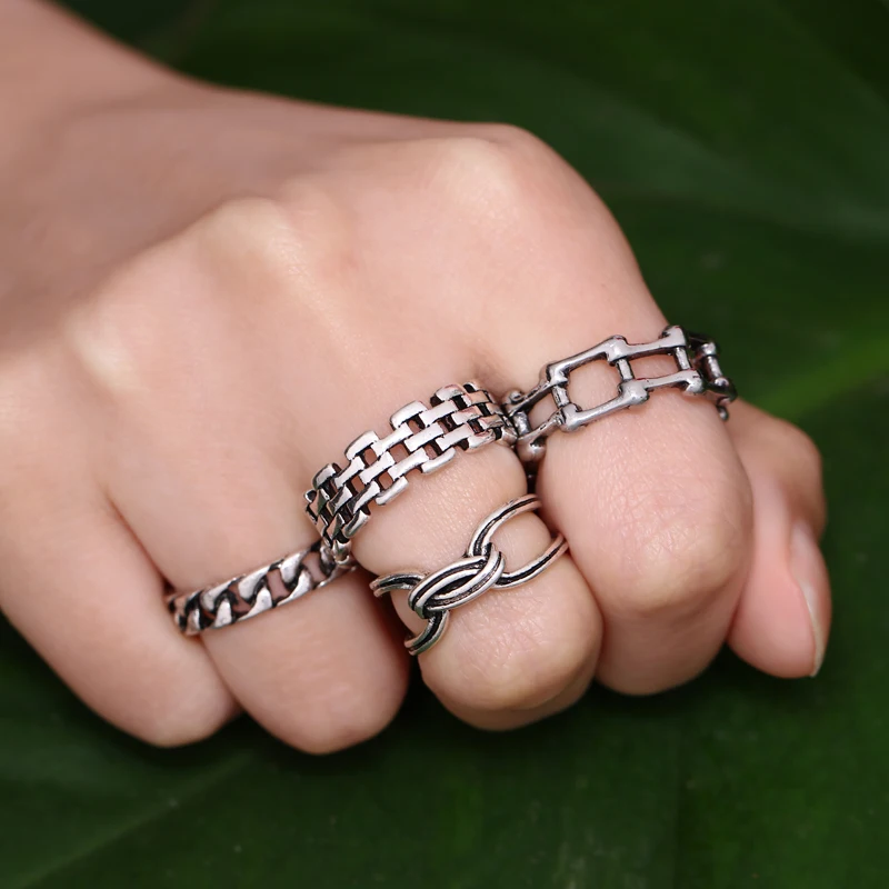 4pcs/Set Cross Geometric Stainless Steel Silver Plated Rings for Women Lady Square Adjustable Openning Ring Set Jewelry Gifts
4pcs/Set Cross Geometric Stainless Steel Silver Plated Rings for Women Lady Square Adjustable Openning Ring Set Jewelry Gifts