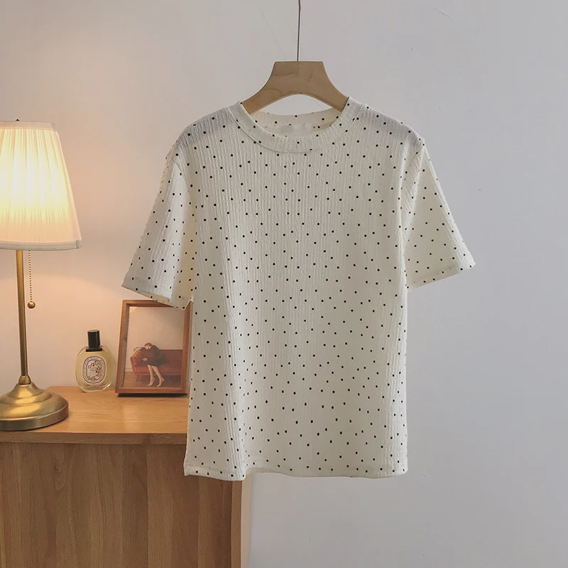 Chiffon t-shirt women's western style wave point short-sleeved 2021 new age-reducing fashion small shirt summer thin top
Chiffon t-shirt women's western style wave point short-sleeved 2021 new age-reducing fashion small shirt summer thin top