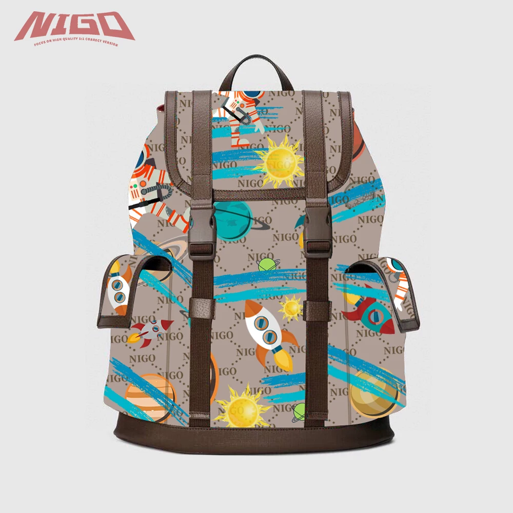 Многоцветный дорожный большой рюкзак с несколькими карманами NIGO Ms 21ss, сумки # nigo332
Многоцветный дорожный большой рюкзак с несколькими карманами NIGO Ms 21ss, сумки # nigo332