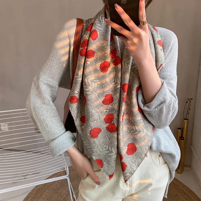 Spring Scarves French Retro Women's Twill Large Square Scarves Muslim Baotou Scarves Yulan Scarves
Spring Scarves French Retro Women's Twill Large Square Scarves Muslim Baotou Scarves Yulan Scarves