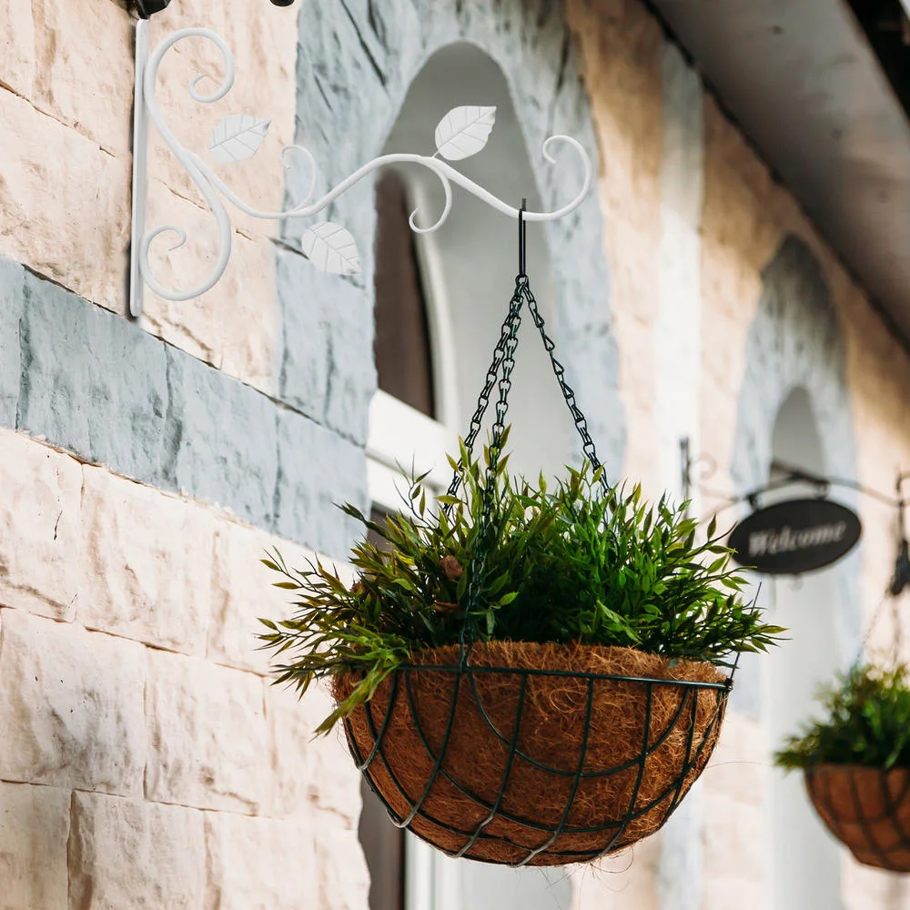 Iron Hanging Plant Brackets Wall Mount Flower Basket Hook Indoor Outdoor Bracket For Lanterns Planters Ornaments Rack
Iron Hanging Plant Brackets Wall Mount Flower Basket Hook Indoor Outdoor Bracket For Lanterns Planters Ornaments Rack
