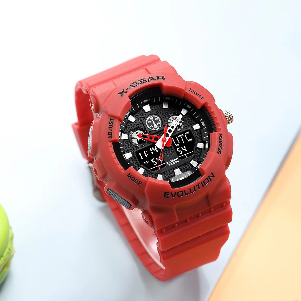 Top Brand New Analog Digital Watch Woman Army Military Sports Watches Women Waterproof Casual Dress Clock G Style Shock X-GEAR
Top Brand New Analog Digital Watch Woman Army Military Sports Watches Women Waterproof Casual Dress Clock G Style Shock X-GEAR