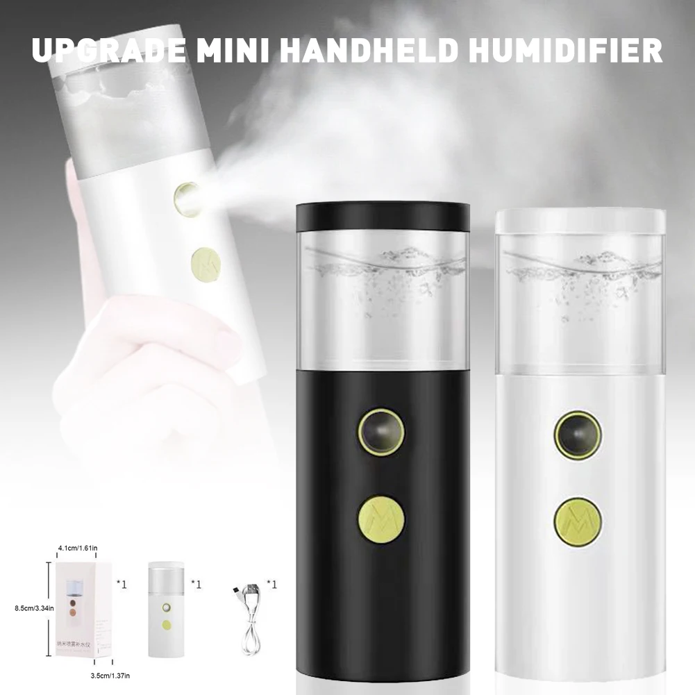Portable Handheld Mist Spray 20ml Water Tank Rechargeable Personal Humidifier for Travel
Portable Handheld Mist Spray 20ml Water Tank Rechargeable Personal Humidifier for Travel