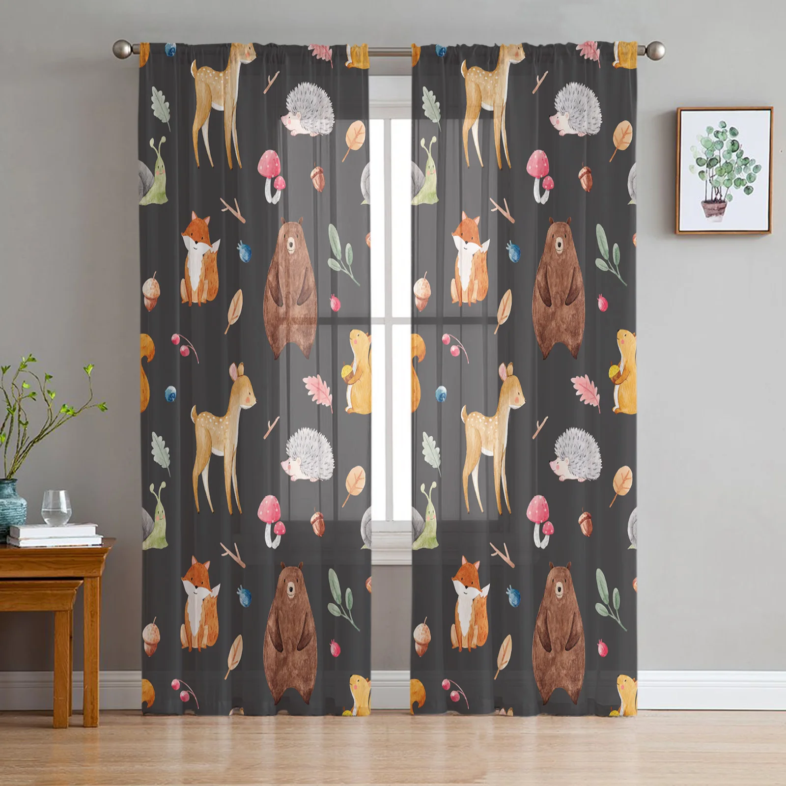 Прозрачные шторы с изображением медведя, лисы, белки, мультяшных лесных животных, для гостиной, кухни, тюль для окон, вуаль, шторы из пряжи дл...
Прозрачные шторы с изображением медведя, лисы, белки, мультяшных лесных животных, для гостиной, кухни, тюль для окон, вуаль, шторы из пряжи дл...