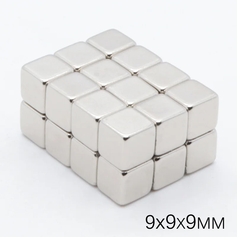 20PCS 9x9x9 mm Neodymium Magnet Permanent N35 NdFeB Super Strong Powerful Small Square Magnetic Magnets Disc For Crafts
20PCS 9x9x9 mm Neodymium Magnet Permanent N35 NdFeB Super Strong Powerful Small Square Magnetic Magnets Disc For Crafts
