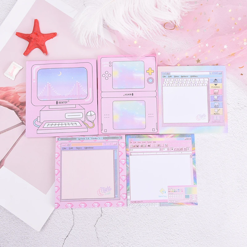 50 sheets/pages N Times Computer Game Model Paper Memo Pad Bookmark Stationery Pink Sticky Notepad Gift Random
50 sheets/pages N Times Computer Game Model Paper Memo Pad Bookmark Stationery Pink Sticky Notepad Gift Random