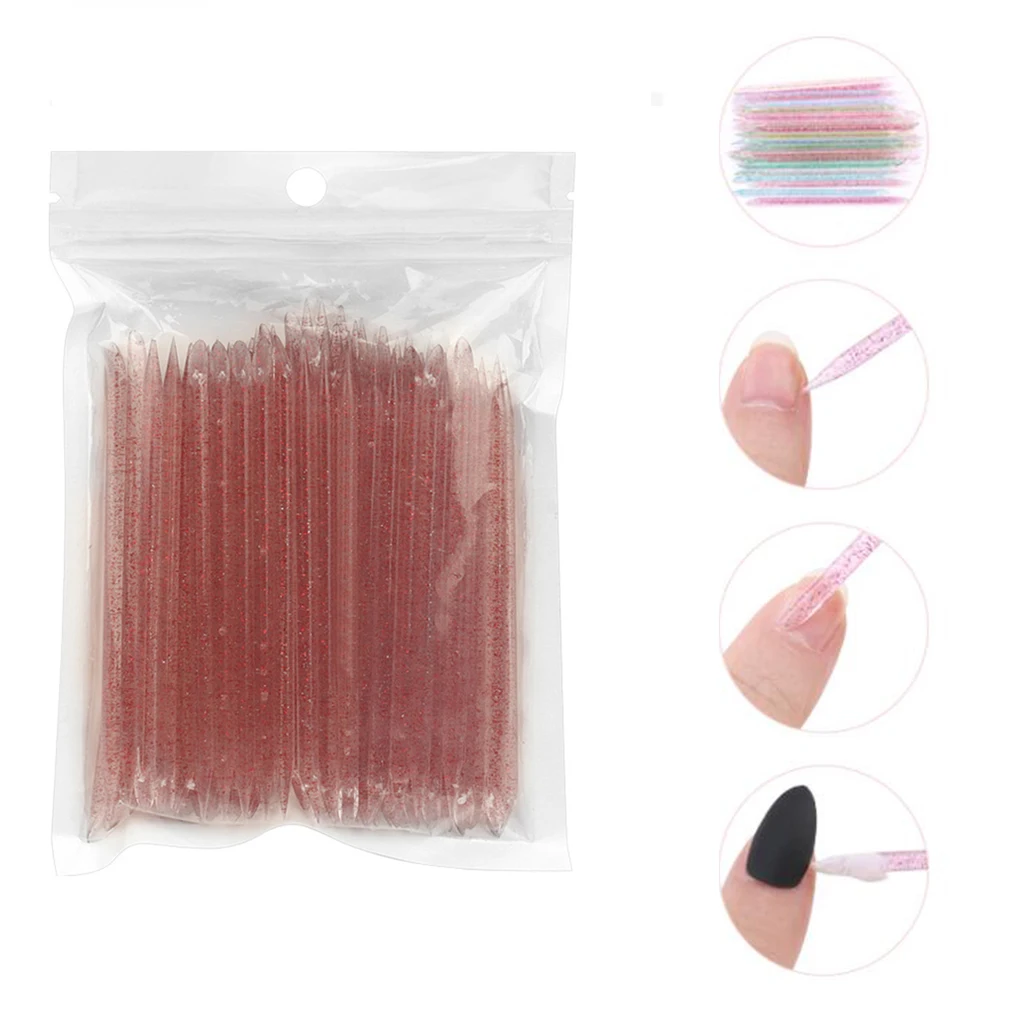 100Pcs Reusable Crystal Stick Double End Nail Art Cuticle Pusher Cuticle Remover Tool Pedicure Nails Manicures Tools
100Pcs Reusable Crystal Stick Double End Nail Art Cuticle Pusher Cuticle Remover Tool Pedicure Nails Manicures Tools