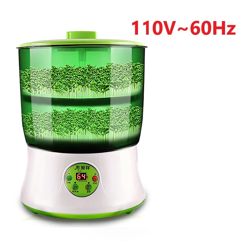 220V Intelligent Bean Sprouts Machine Grow Automatic Large Capacity Thermostat Green Seed Growing Automatic Bean Sprout Machine
220V Intelligent Bean Sprouts Machine Grow Automatic Large Capacity Thermostat Green Seed Growing Automatic Bean Sprout Machine