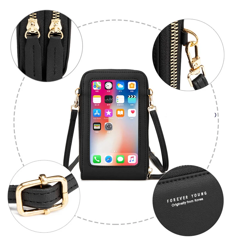 Fashionable Large Capacity Slanting Cross Bag Solid Color PU Multifunctional Touch Screen Mobile Phone Bag Lady Slanting Purse
Fashionable Large Capacity Slanting Cross Bag Solid Color PU Multifunctional Touch Screen Mobile Phone Bag Lady Slanting Purse