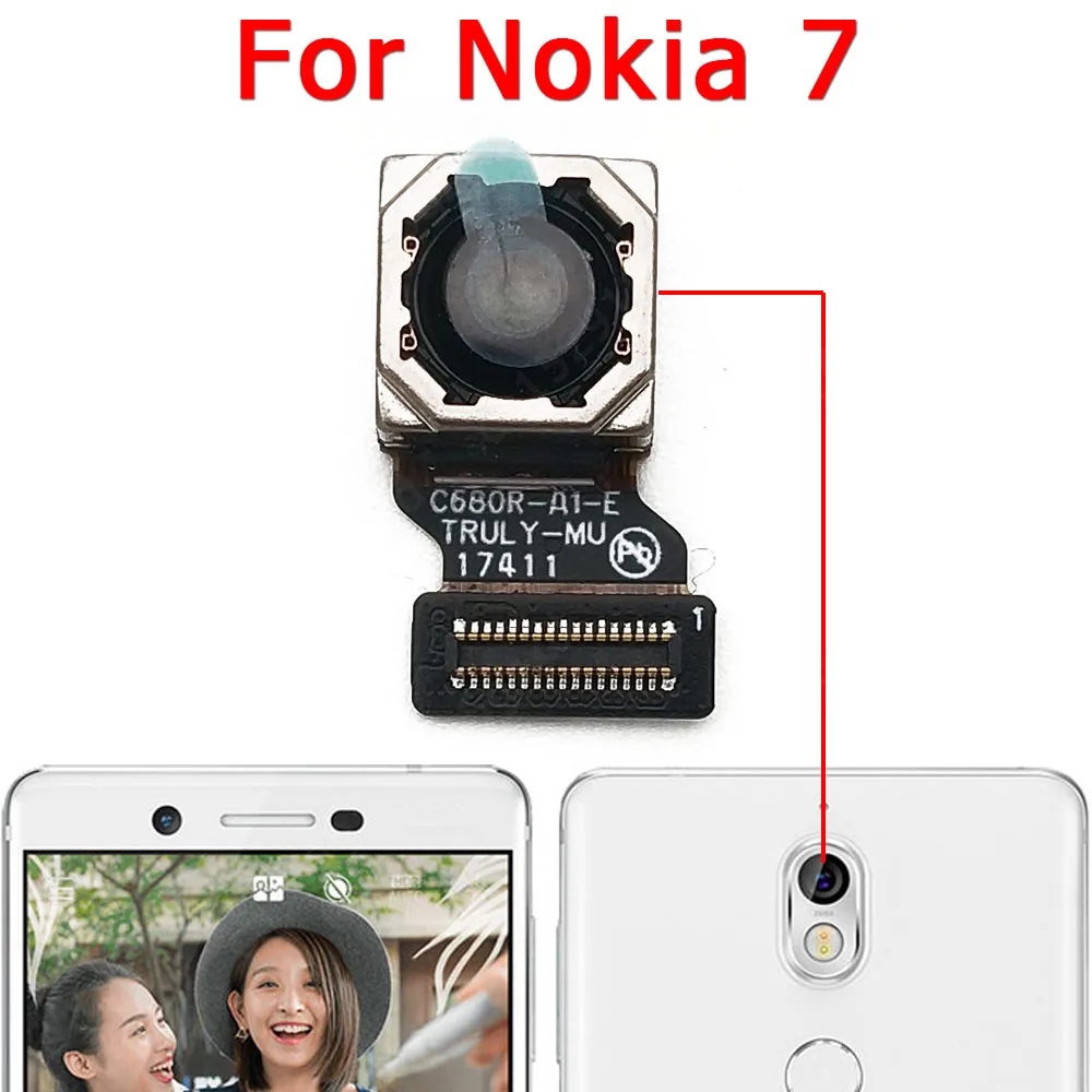 Original Rear View Back Camera For Nokia 7 Main Big Backside Camera Module Flex Cable Replacement Repair Spare Parts
Original Rear View Back Camera For Nokia 7 Main Big Backside Camera Module Flex Cable Replacement Repair Spare Parts