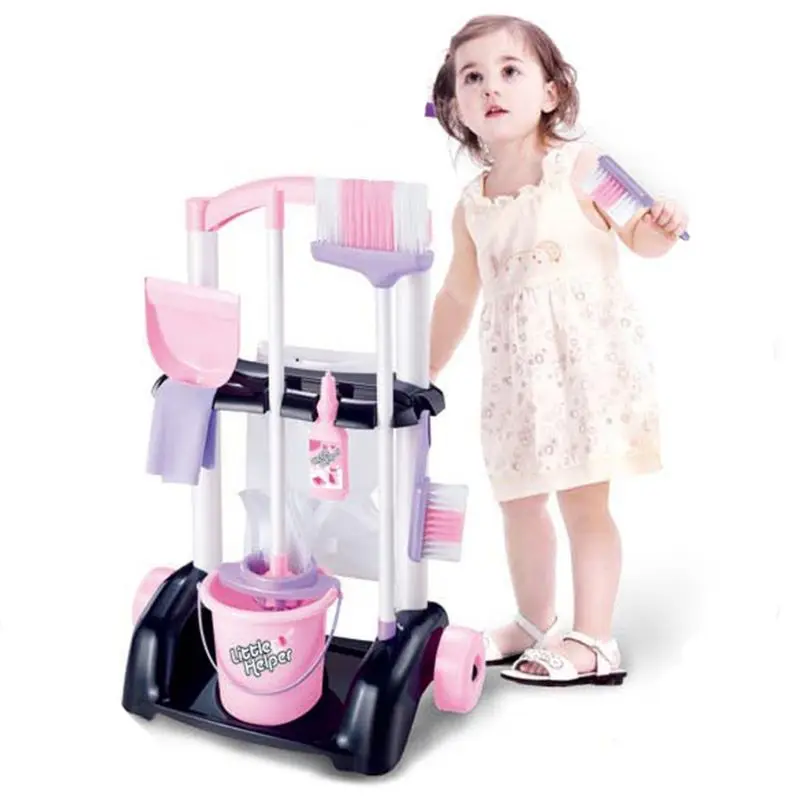 House Cleaning Trolley Set Kids Pretend Play Toy Little Helper Household Cleaning Cart Play Set Child Cleaning Supplies Toy 
House Cleaning Trolley Set Kids Pretend Play Toy Little Helper Household Cleaning Cart Play Set Child Cleaning Supplies Toy