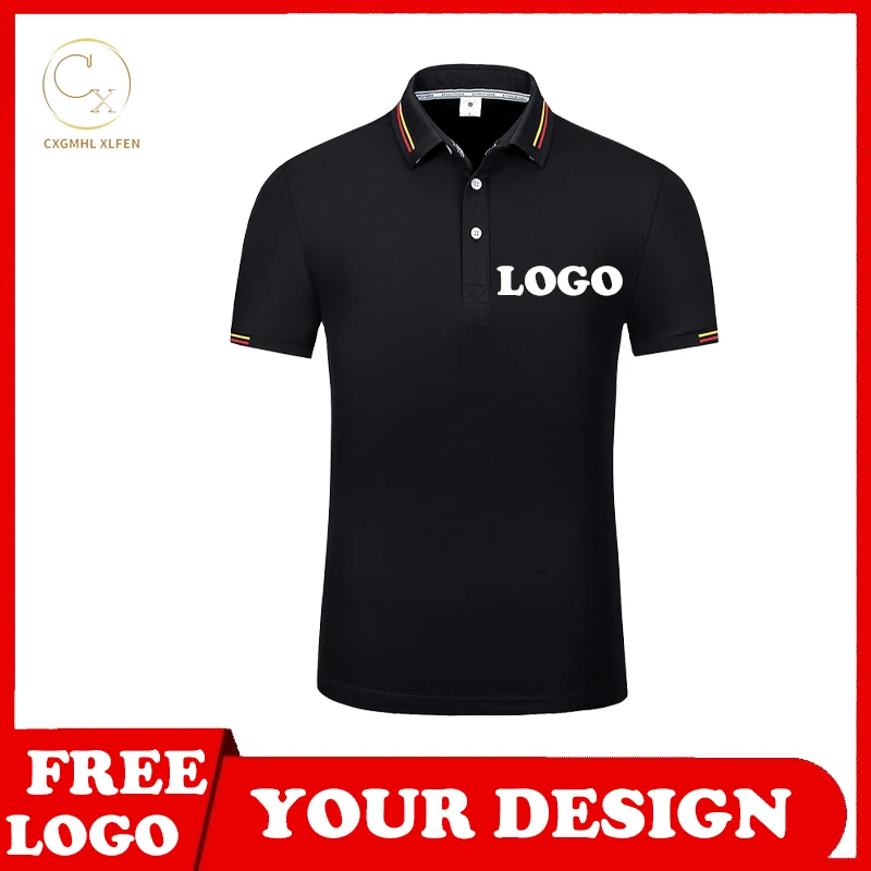 Summer POLO shirt shirt 8-color custom logo short-sleeved shirt Пола solid color lapel printing DIY brand text
Summer POLO shirt shirt 8-color custom logo short-sleeved shirt Пола solid color lapel printing DIY brand text