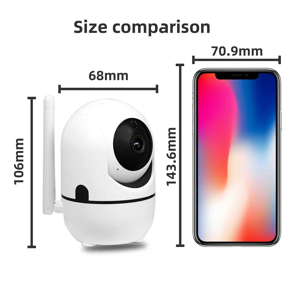 HONTUSEC Auto Tracking Human Smart Home 360 Degree Surveillance Cameras Cloud Wifi IP Camera With Night Vision Two Way Audio
HONTUSEC Auto Tracking Human Smart Home 360 Degree Surveillance Cameras Cloud Wifi IP Camera With Night Vision Two Way Audio