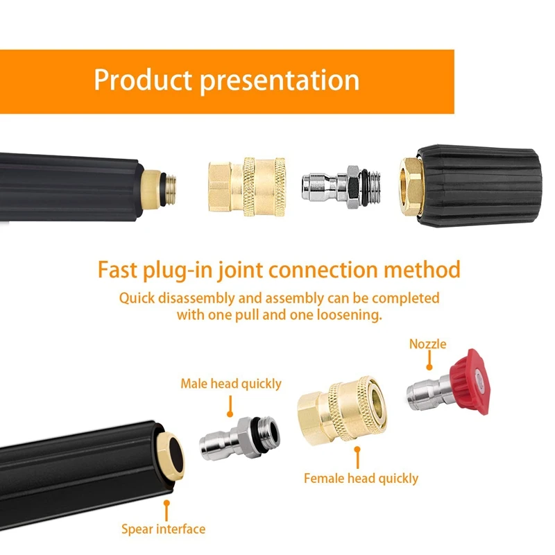 3 Pack Pressure Washer Coupler, Quick Connect Fittings 1/4 Inch Quick Coupler Female NPT Socket
3 Pack Pressure Washer Coupler, Quick Connect Fittings 1/4 Inch Quick Coupler Female NPT Socket