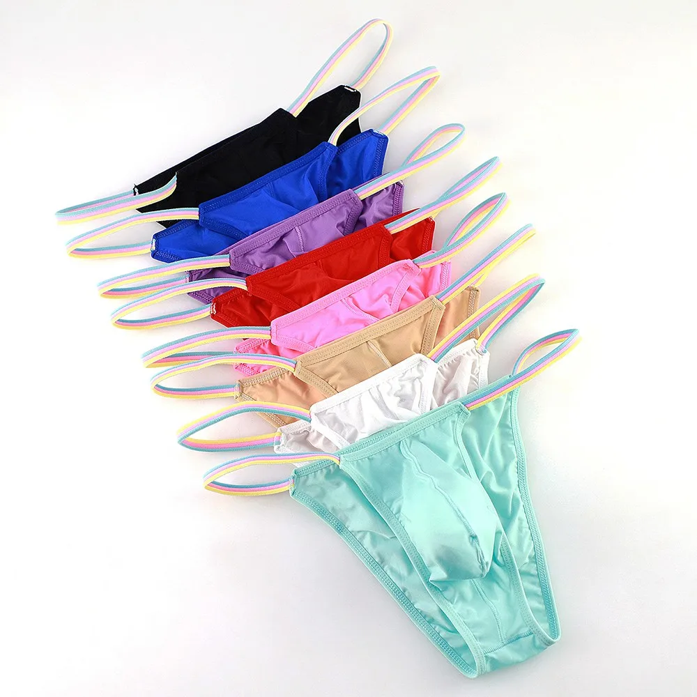 Men Sexy Ice Silk Breathable Underwear Fashion Bikini Erotic Temptation Thongs Perspective Low-Rise Briefs T-Tack G String Thong
Men Sexy Ice Silk Breathable Underwear Fashion Bikini Erotic Temptation Thongs Perspective Low-Rise Briefs T-Tack G String Thong