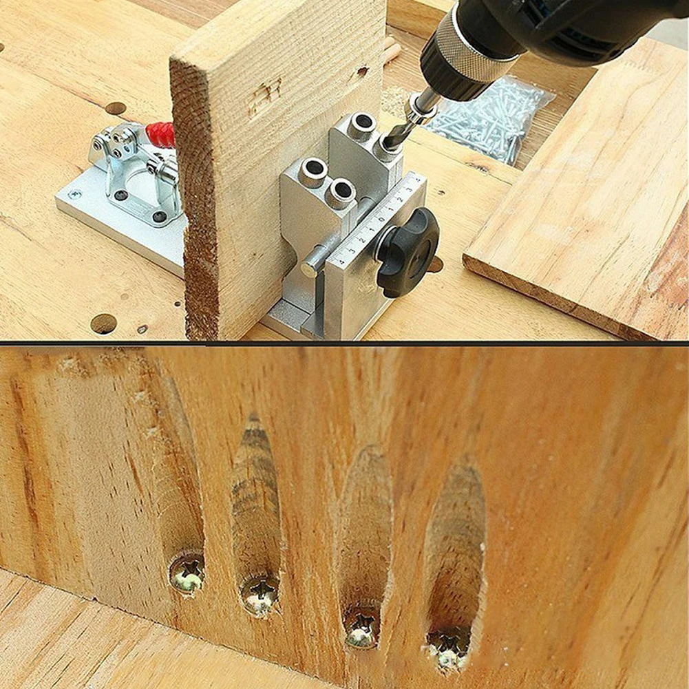 Fast clamping Pocket Hole Jig Kit System With Step Drill Bit Robertson Screws Bit Bezels Carpenter WoodWorking Tools kit
Fast clamping Pocket Hole Jig Kit System With Step Drill Bit Robertson Screws Bit Bezels Carpenter WoodWorking Tools kit