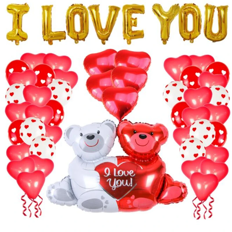 1 Set 12 Inch Love Printing Balloon 18 Inch Love Hug Bear Confession Wedding Decoration Confession Valentine's Day Balloon 2022
1 Set 12 Inch Love Printing Balloon 18 Inch Love Hug Bear Confession Wedding Decoration Confession Valentine's Day Balloon 2022