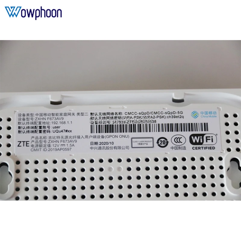 5PCS ZTE Zxa10 F673A V9 Gpon Onu ont 4ge+USB+TEL+Wifi With 2.4g & 5g English Firmware Dual band wifi, no box
5PCS ZTE Zxa10 F673A V9 Gpon Onu ont 4ge+USB+TEL+Wifi With 2.4g & 5g English Firmware Dual band wifi, no box