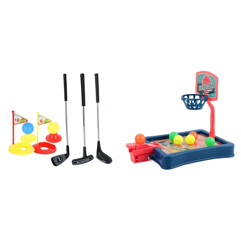 1 Set Mini Funny Golf Toy Set & 1 Set Mini Foldable Tabletop Basketball Game Toy Finger Ejection Basketball Machine
1 Set Mini Funny Golf Toy Set & 1 Set Mini Foldable Tabletop Basketball Game Toy Finger Ejection Basketball Machine