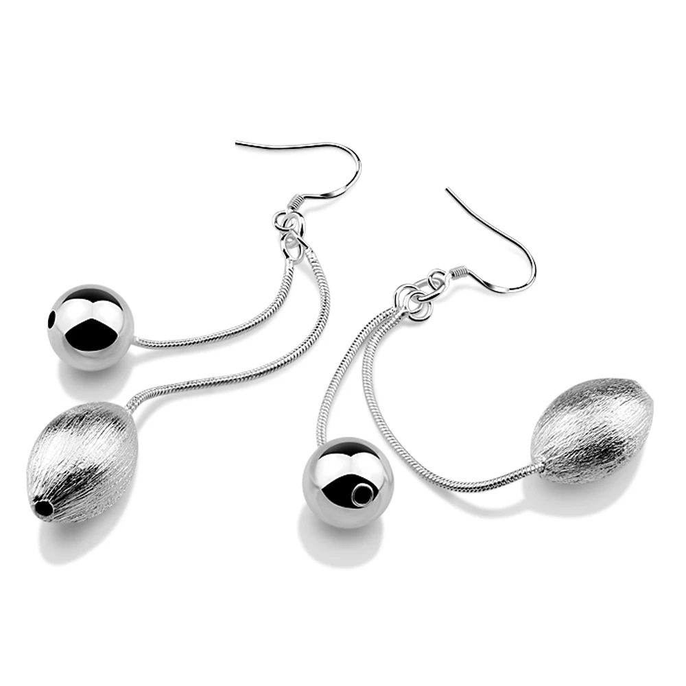 New product creative silver earrings women olive beads round ball earrings bohemian long earrings fine jewelry
New product creative silver earrings women olive beads round ball earrings bohemian long earrings fine jewelry
