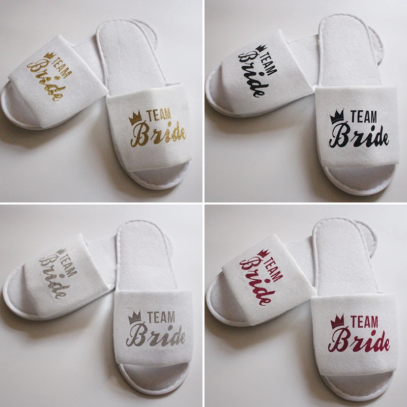 1 Pair Bride Shower Bride Wedding Decoration Bridesmaid Party Spa Soft Slippers Ladies Bachelorette Party Supplies Gifts
1 Pair Bride Shower Bride Wedding Decoration Bridesmaid Party Spa Soft Slippers Ladies Bachelorette Party Supplies Gifts