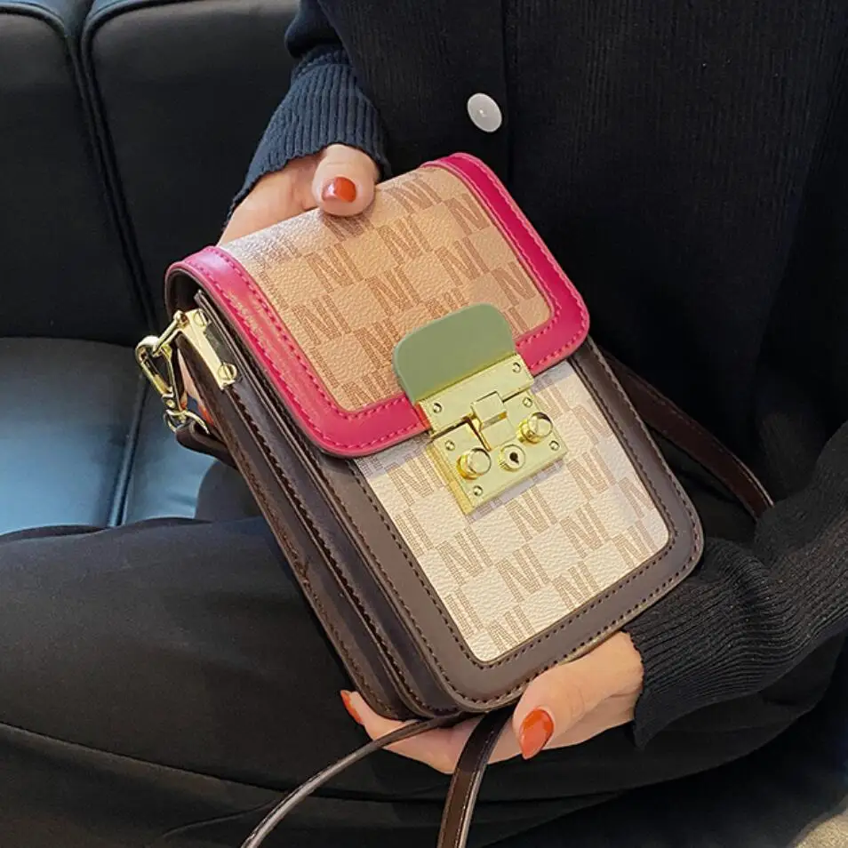Luxury brand Lock Mini Crossbody bag New PU Leather Women's Designer Handbag Travel Shoulder Messenger Bag Phone Purses
Luxury brand Lock Mini Crossbody bag New PU Leather Women's Designer Handbag Travel Shoulder Messenger Bag Phone Purses