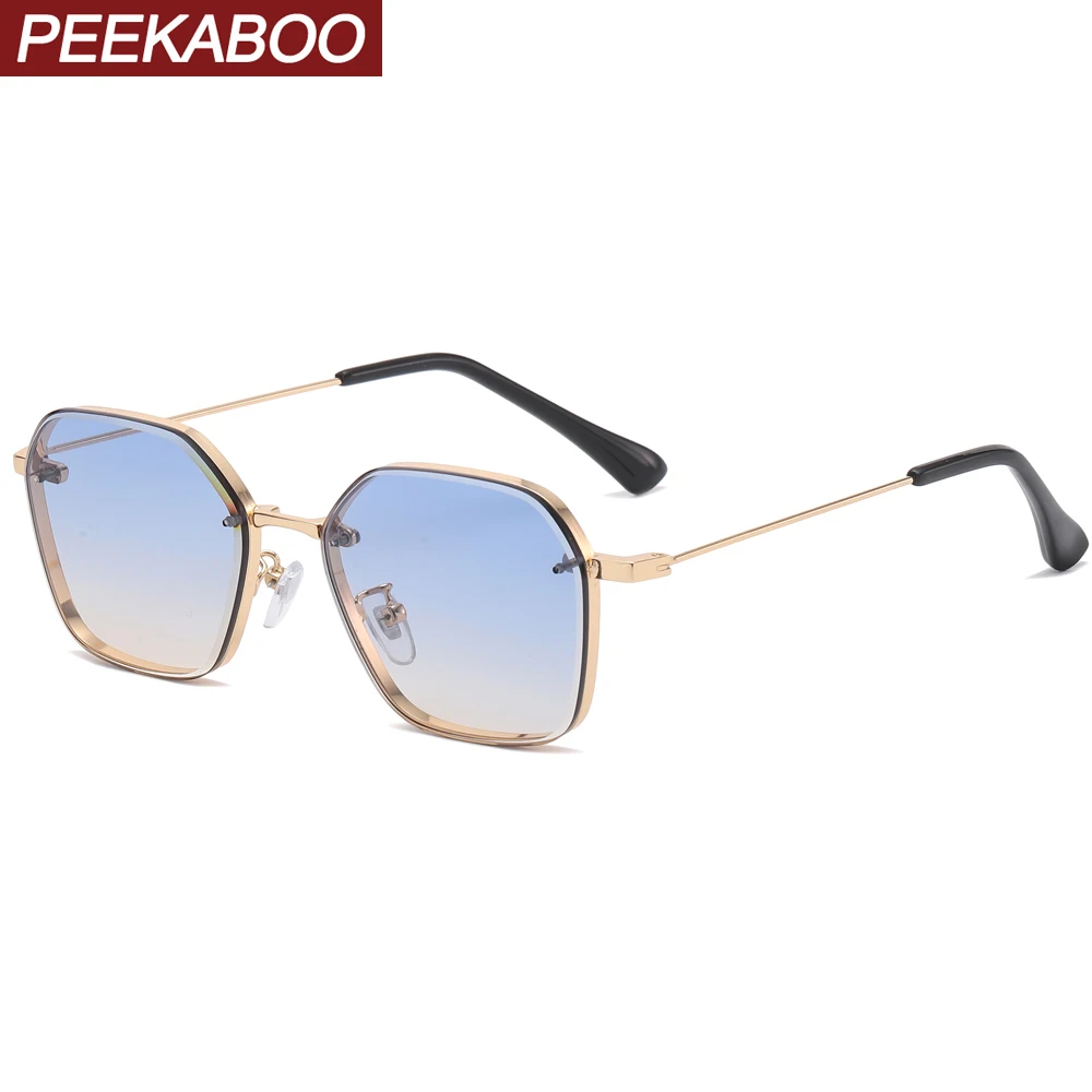 Peekaboo gold metal sunglasses for men retro uv400 2021 square sun glasses for women gradient lens brown dropshipping
Peekaboo gold metal sunglasses for men retro uv400 2021 square sun glasses for women gradient lens brown dropshipping