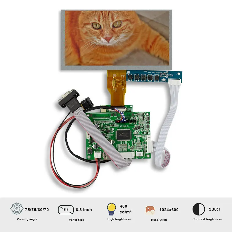 Оригинальный 5,5-дюймовый ЖК-экран LVDS TTL TM068DDHG01 с платой управления, яркость 6,8*1024, контрастность 600: 1 для ноутбука
Оригинальный 5,5-дюймовый ЖК-экран LVDS TTL TM068DDHG01 с платой управления, яркость 6,8*1024, контрастность 600: 1 для ноутбука