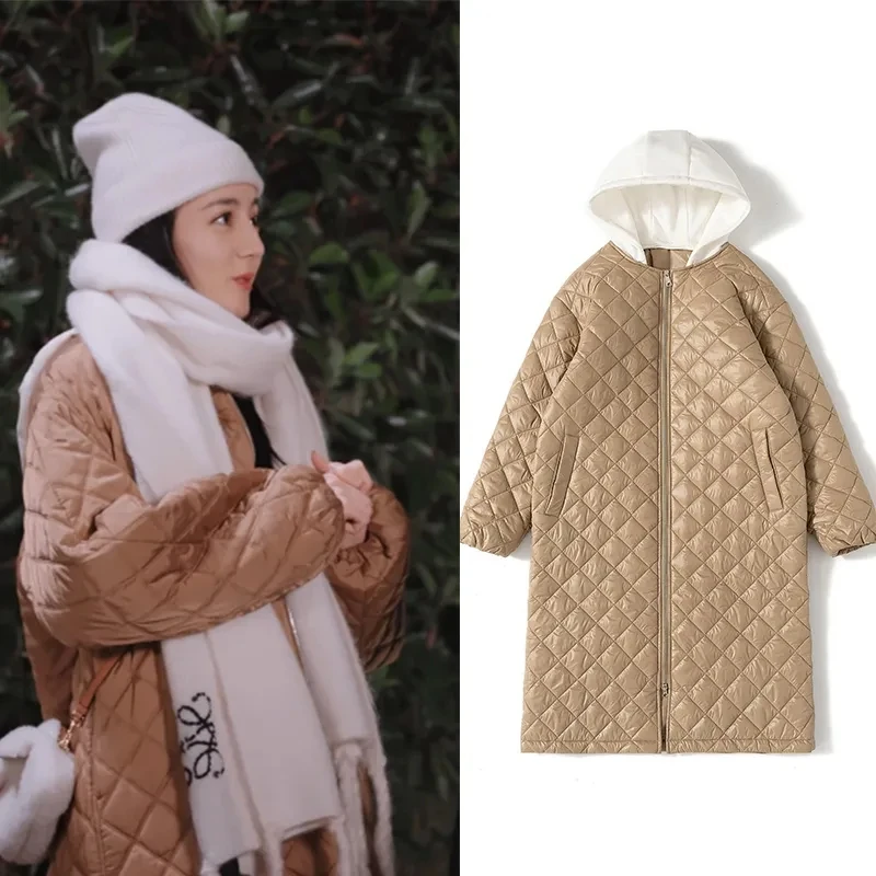 Snow Wear Hooded Long Parkas Women Argyle Lightweight Korean Winter Coats Windproof Plus Size Cotton Outerwear Detachable Hat
Snow Wear Hooded Long Parkas Women Argyle Lightweight Korean Winter Coats Windproof Plus Size Cotton Outerwear Detachable Hat